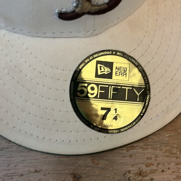 Boston Red Sox Fitted Hat MLB New Era 59FIFTY White Camo Size 7 1/4 Baseball - Picture 4 of 9